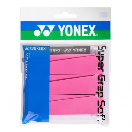 Yonex AC 136 Super Grap Soft 3Pack Pink